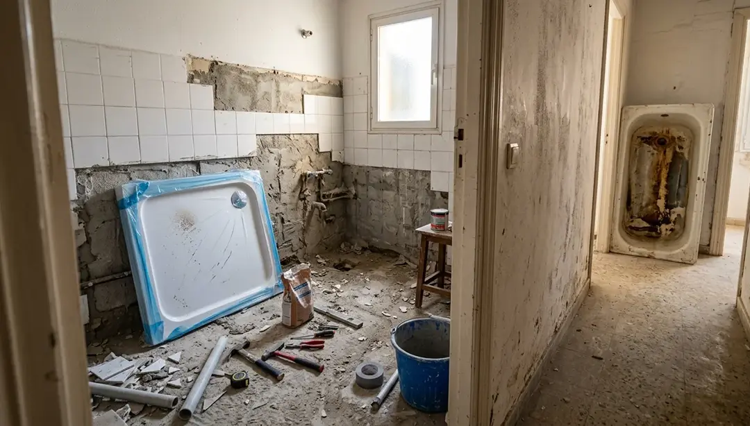 Cambiar la bañera por un plato de ducha: precio, plazos y lo que aparece al quitarla